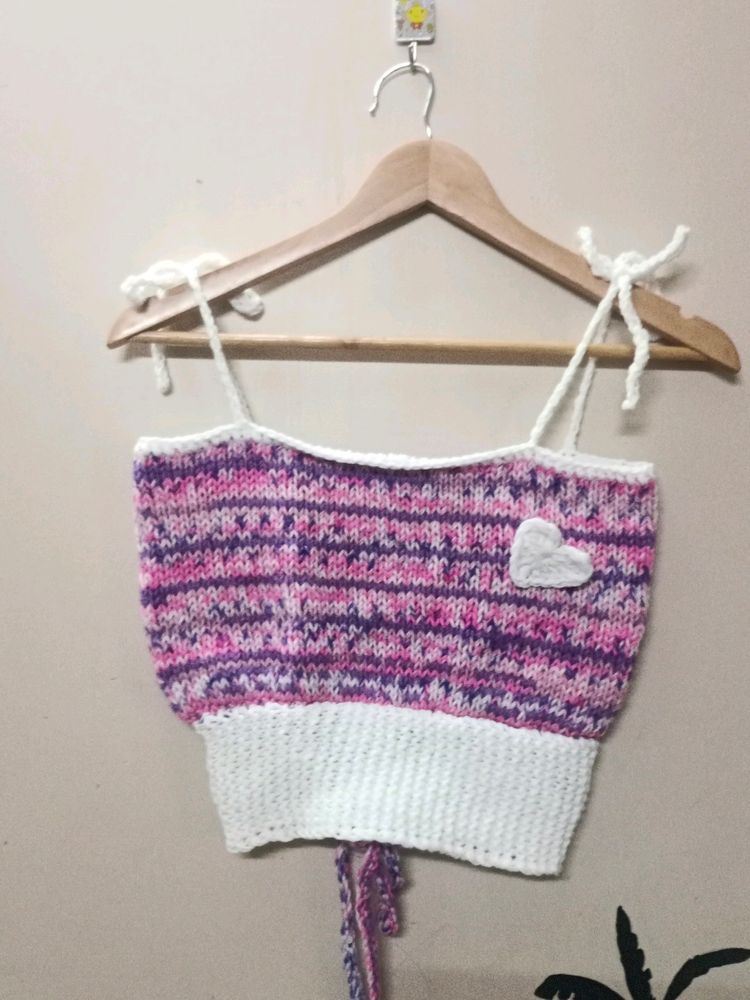 Handmade Knitted Crop Top