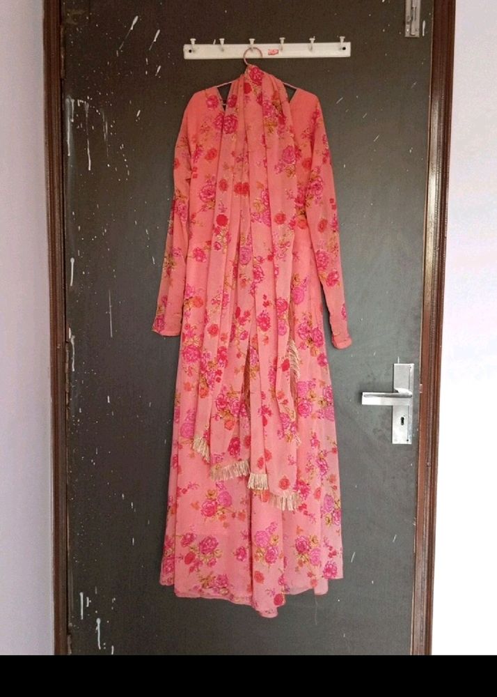 Peach Kurti +dhupta