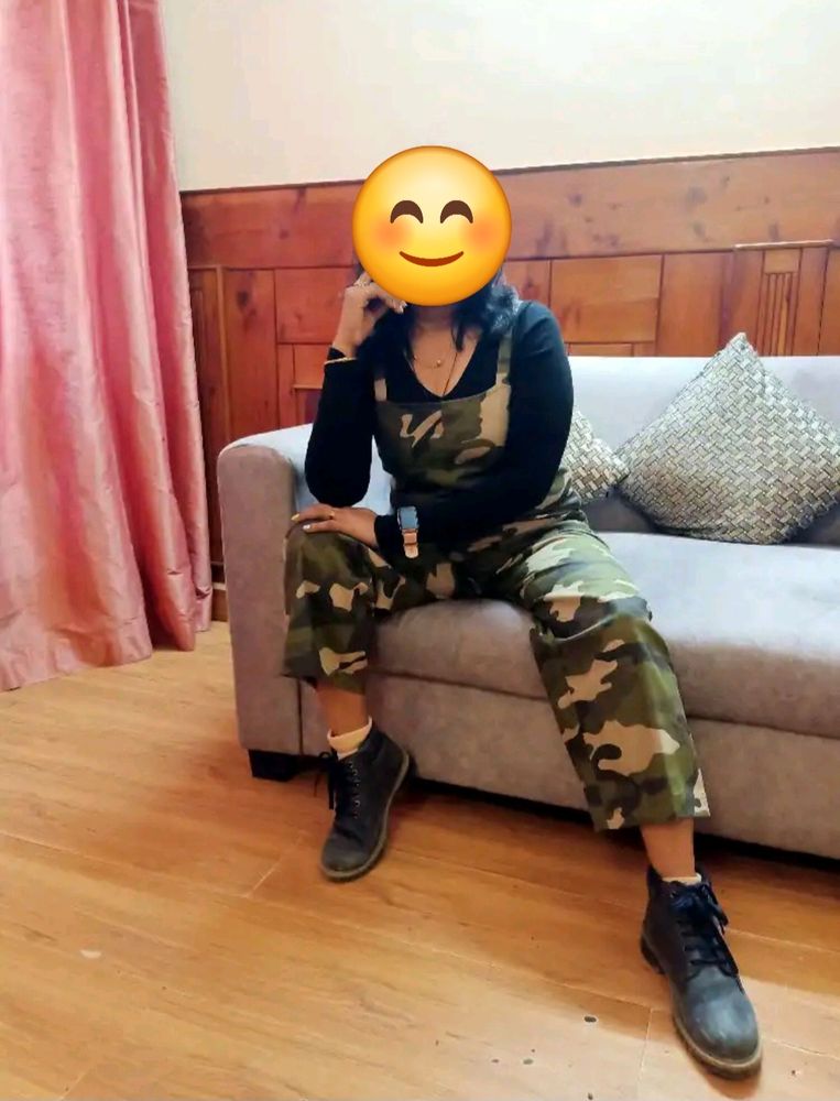 Camouflage Stylish Dungaree For Women