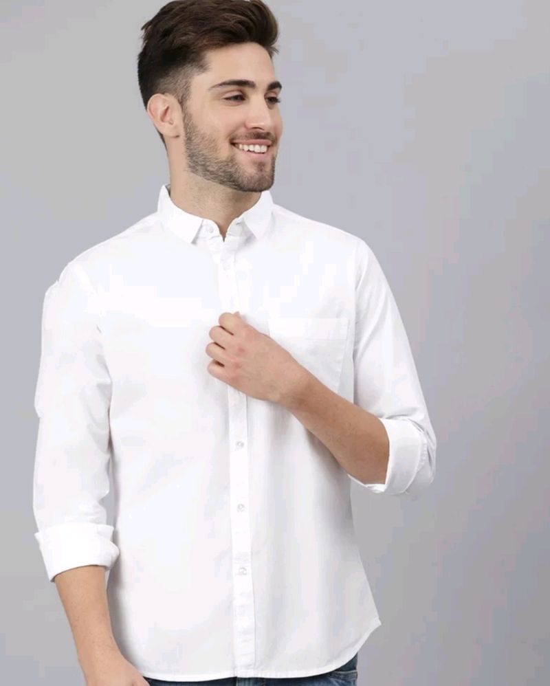 Dennis Lingo White Shirt 38 inch S Size