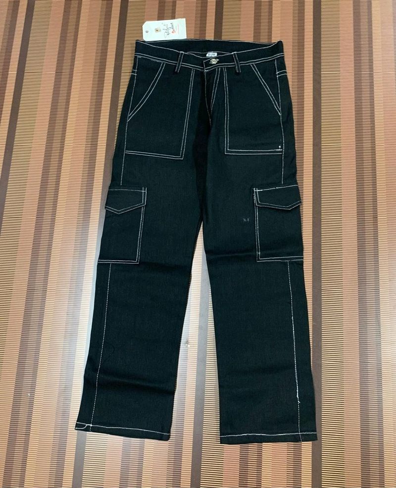 O-78 Size 28 Cargo Women Denim Jeans