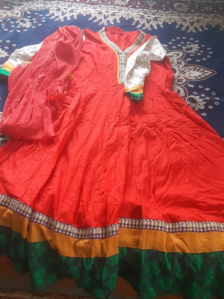 Boutique Anarkali Kurta With Dupatta