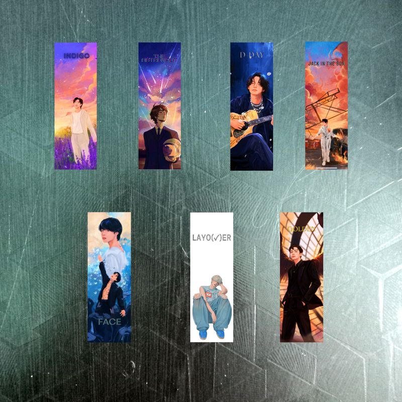 BTS Solo Album Bookmarks