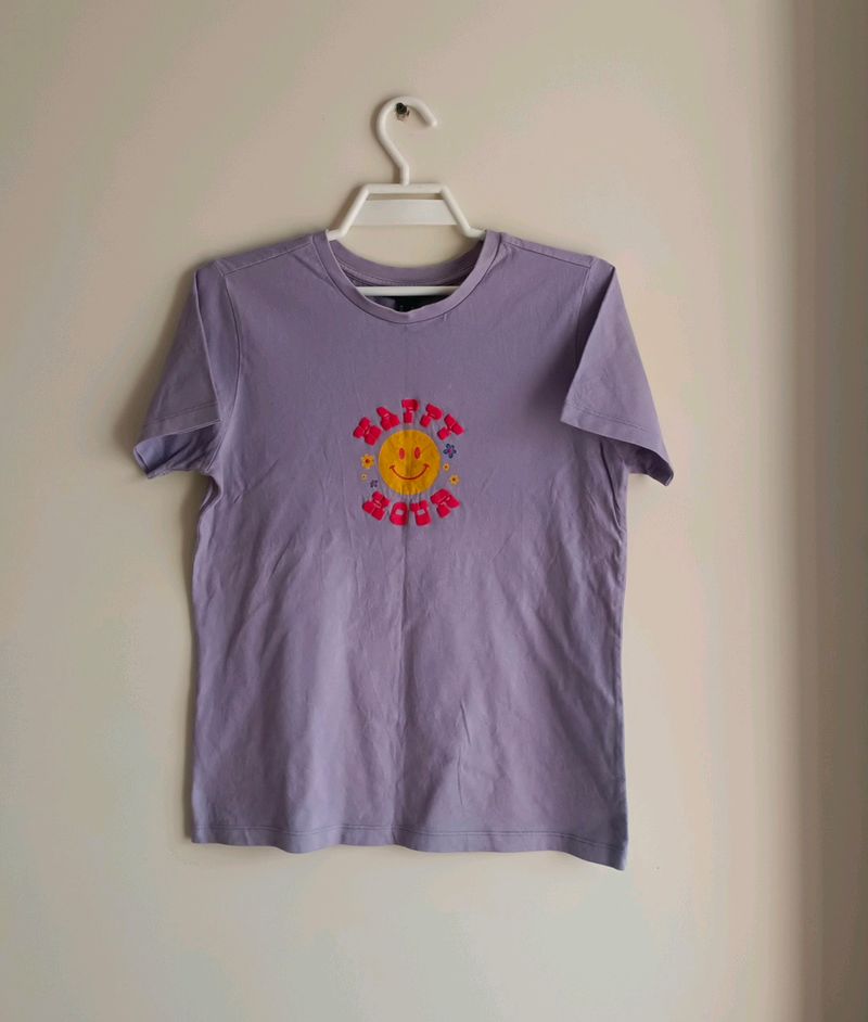 Forever 21 Tshirt Graphic Lavender