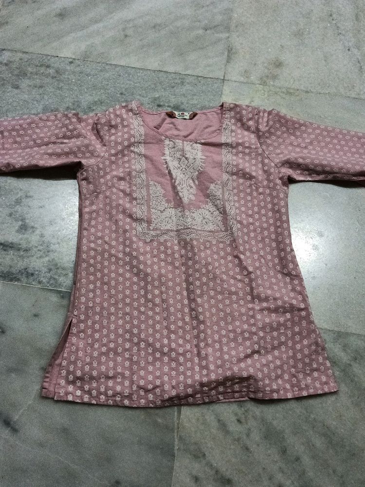 Light Pink Short Kurty Good Condition