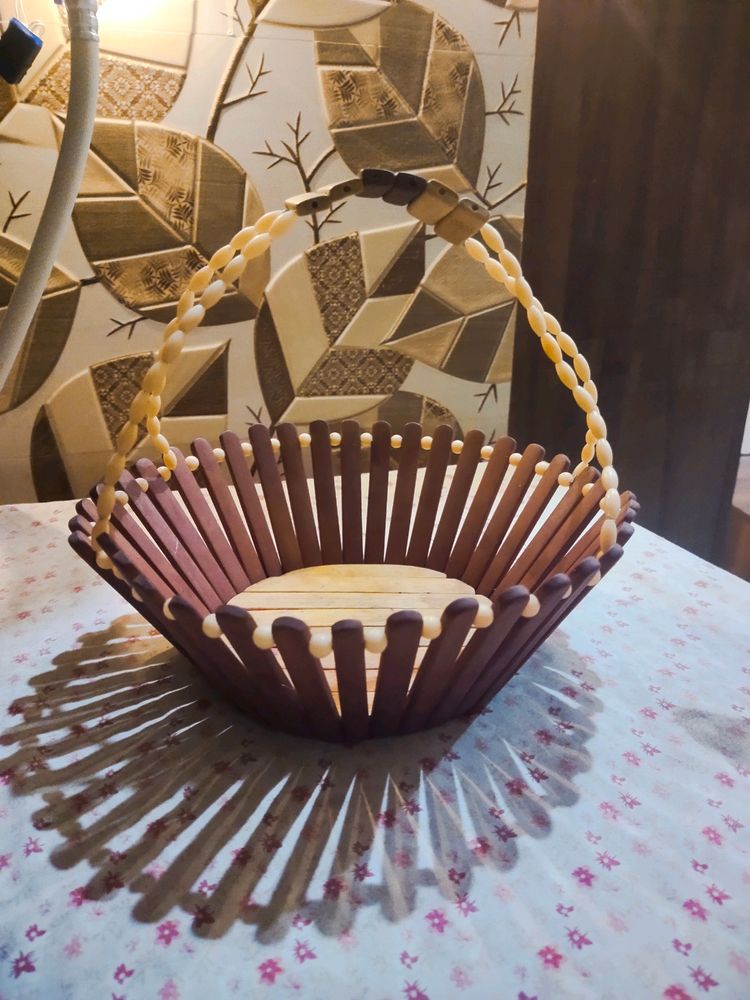 Wooden Temple Basket