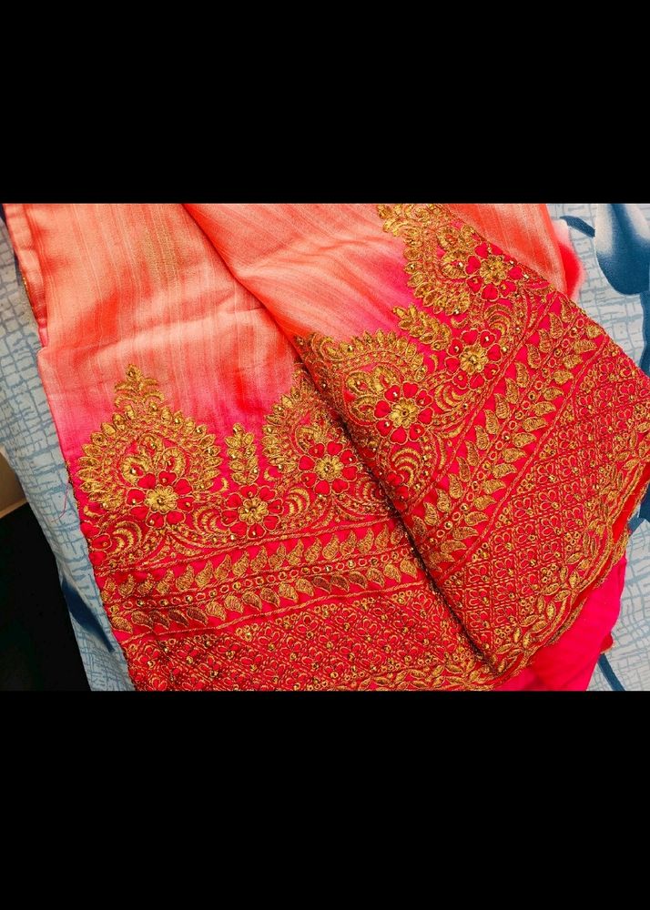 Heavy Embroidery Saree