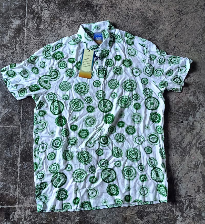 Men Floral Print Slim Fit Shirt