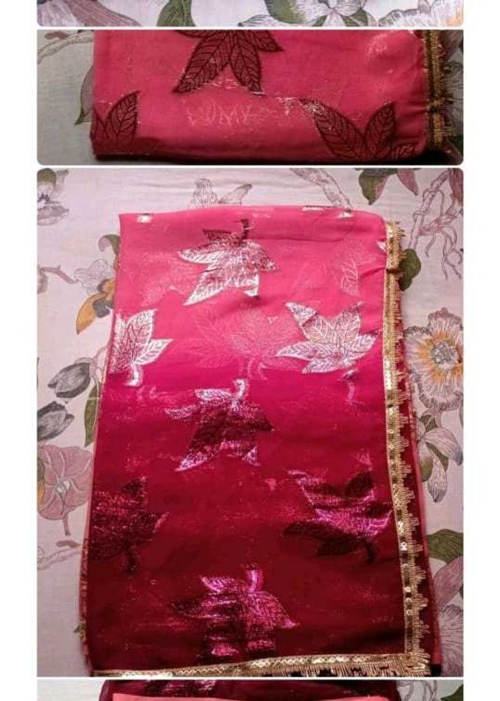 Saree With Ready Blouse Size 36