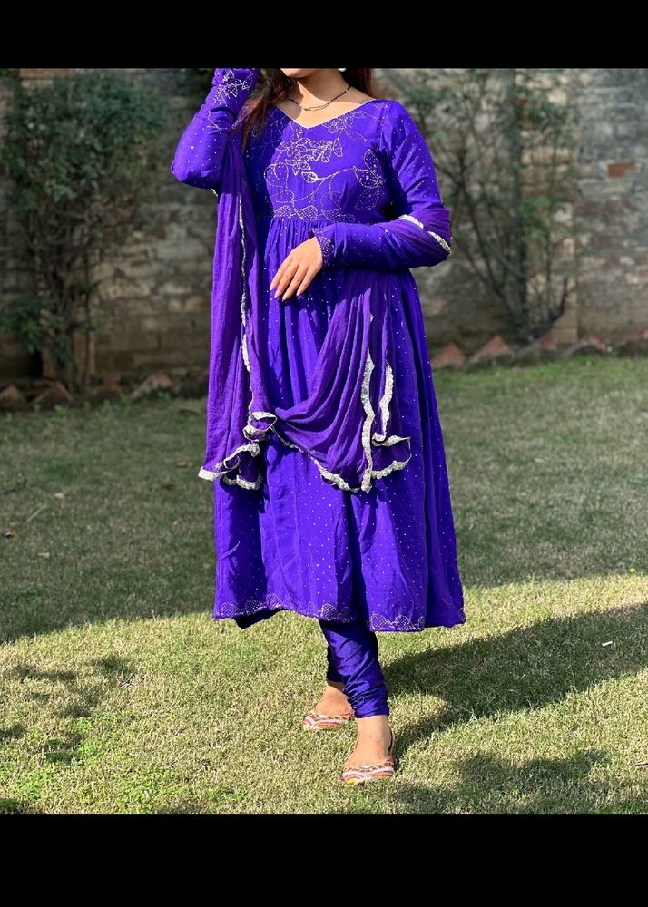 Purple Kurta Set