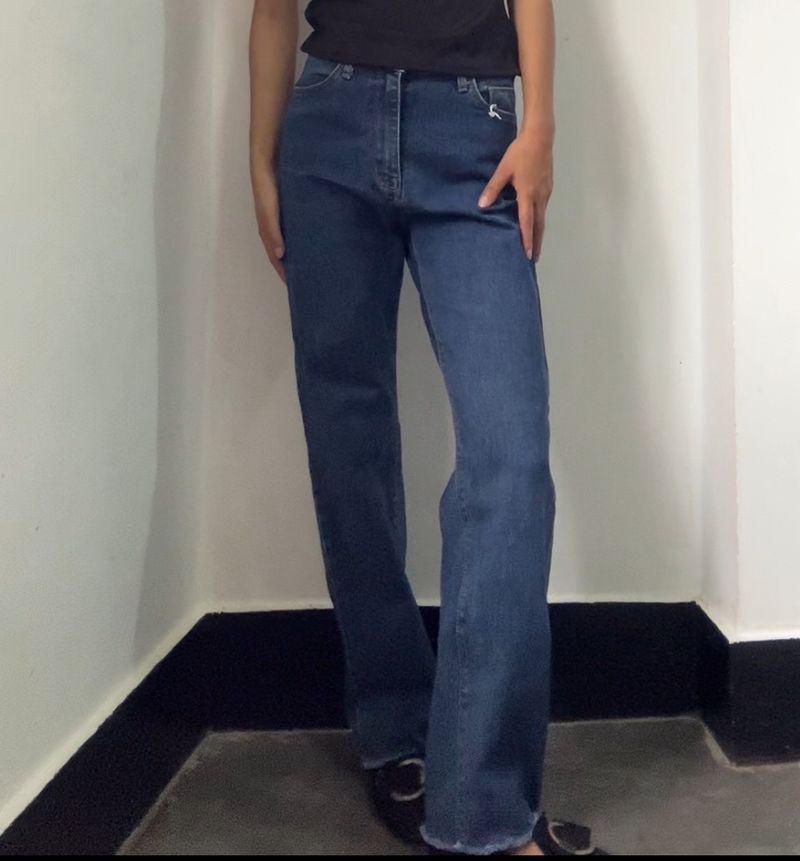 High Waisted Blue Jeans