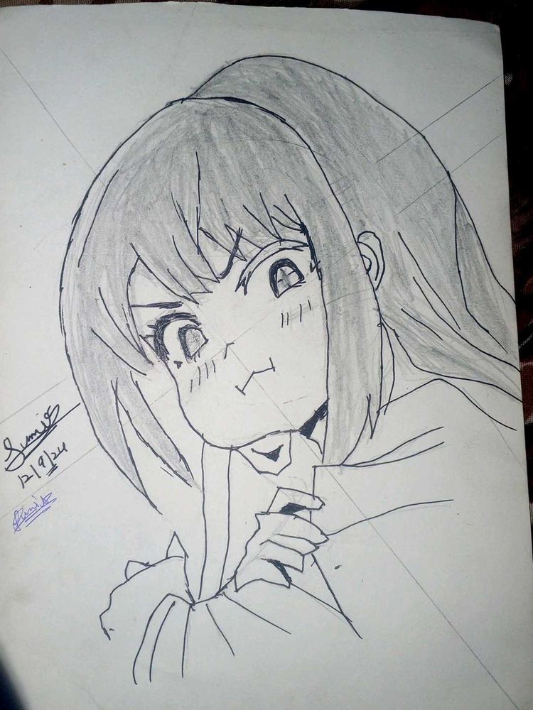 Anime Cute Girl Sketch