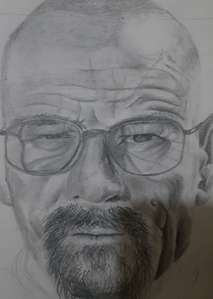 Breaking Bad Character Potrait Hand Drawn