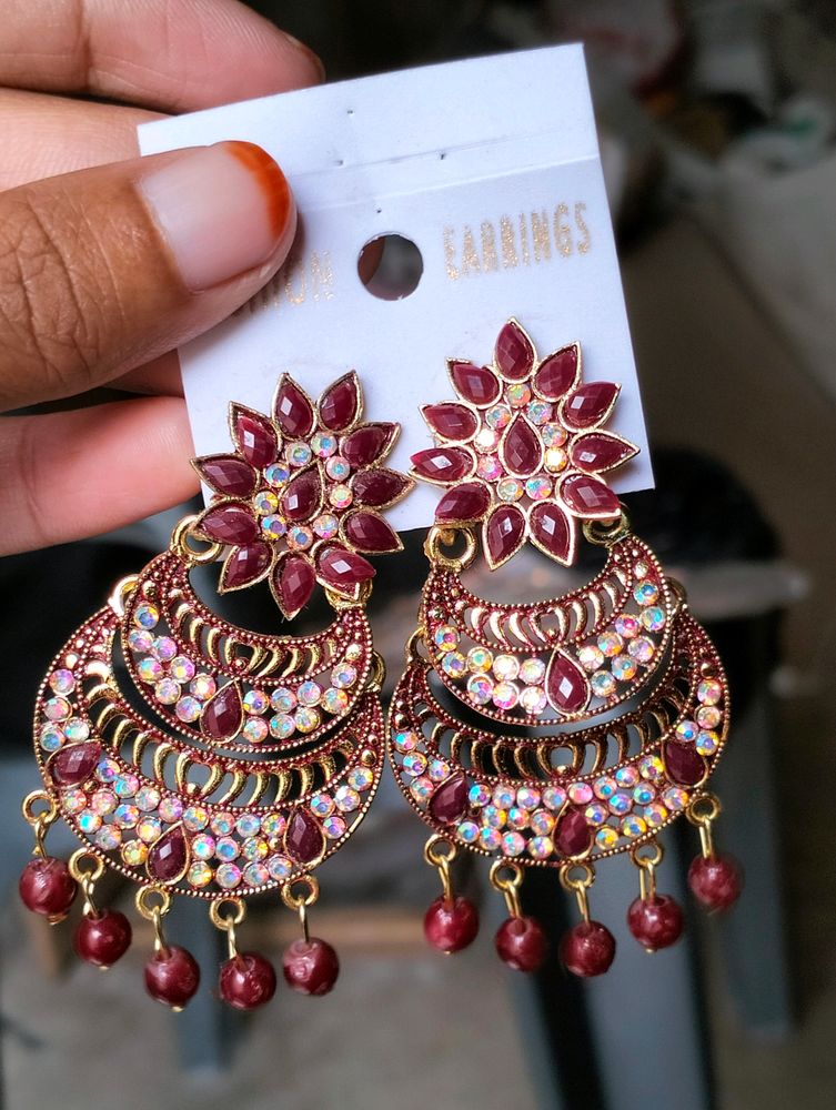 Party Wear Bridal Earrings For Women And Girls