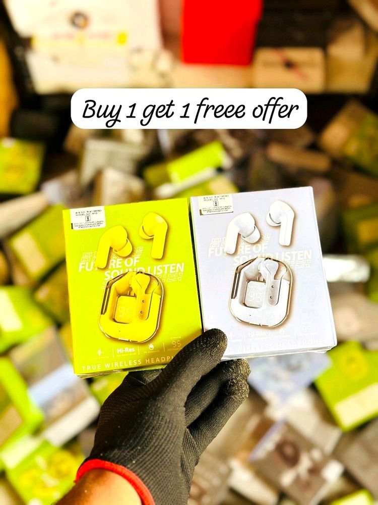 Ultra Pods Crystal Earbuds Buy 1 Get1 Free