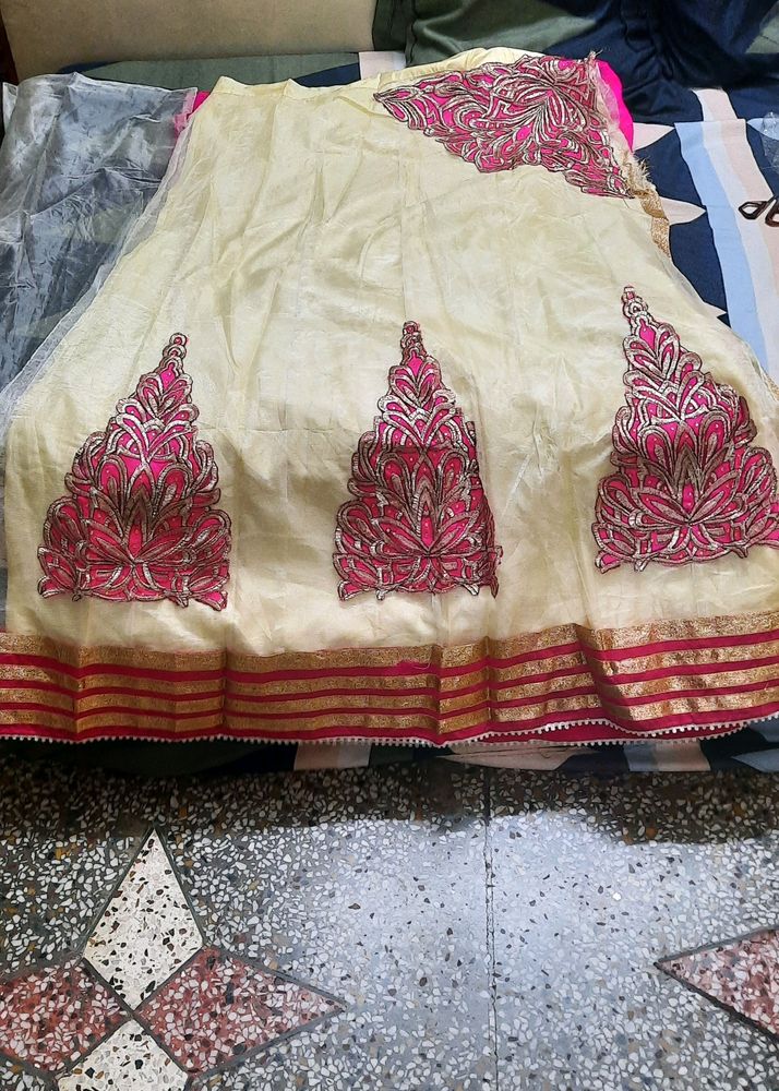 Unstitch Pink Lehenga