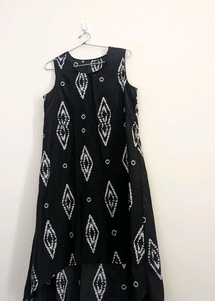 Bandhni printed High-low Dress