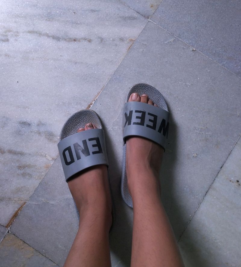 Grey Weekend Sliders Flipflop.