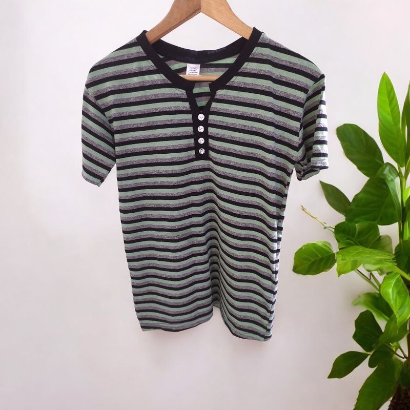 Striped Slim-fit Top