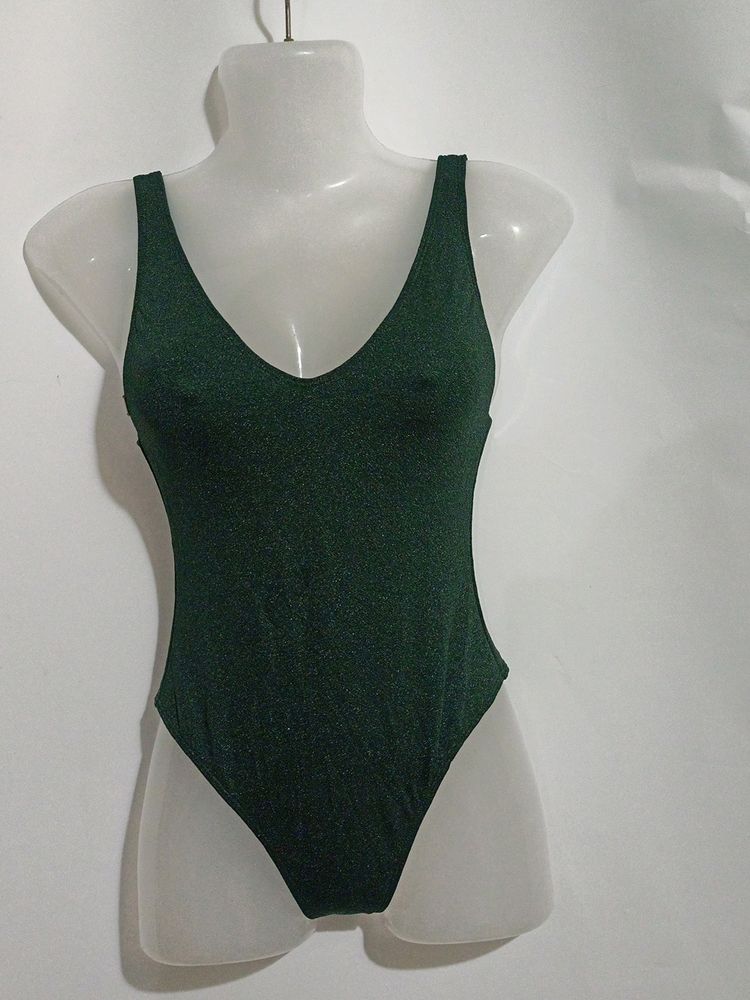 BRAND NEW SHIMMERY GREEN BODYSUIT