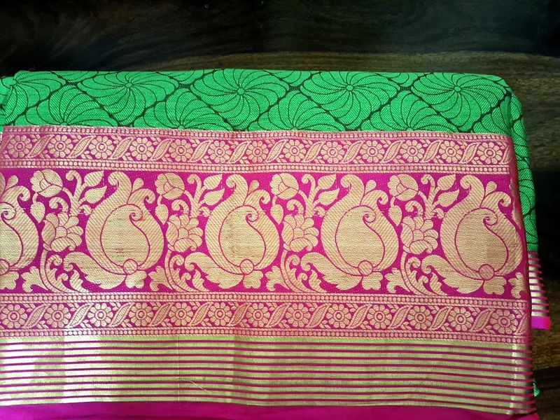 New Chanderi Silk Saree With Bouse Material