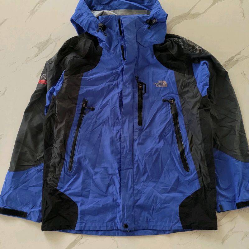 NORTH FACE GORTEX HOODED WINDCHEATER BLUE JACKET