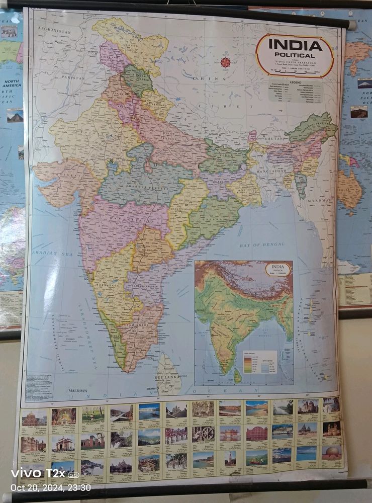 India Political Map 🗺️🗾